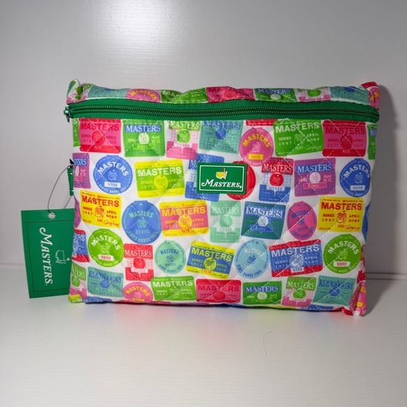 Scout Handbags - Masters 2026 SCOUT Packable Tote Bag Badges Multi Color Quilted Travel Pouch NWT